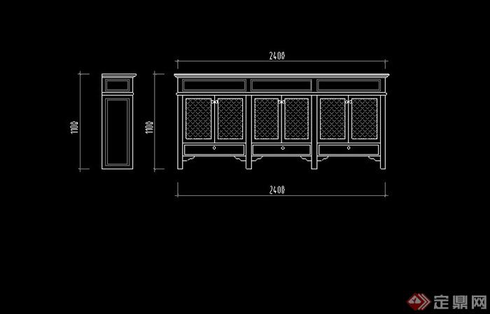 多款鞋柜、电视柜设计方案图CAD格式