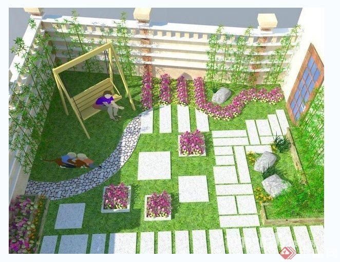 多款庭院花园景观设计方案与实景图