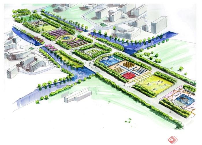 某大学校园景观规划设计JPG方案图
