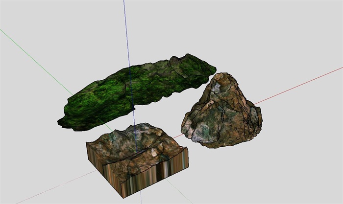 s of mountain terrain ] 三款山地地貌模型,模型制作比较