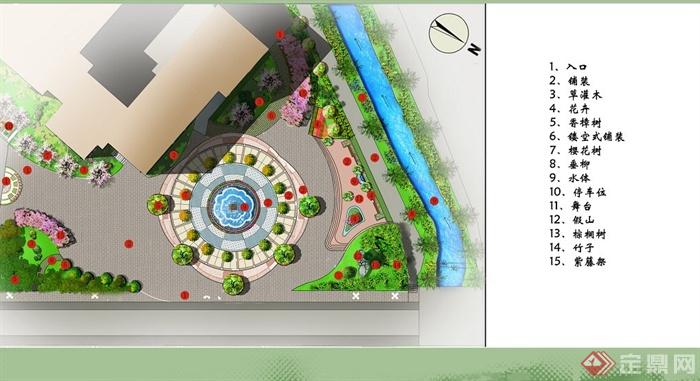 现代某学校广场景观设计JPG方案图[原创][Lan