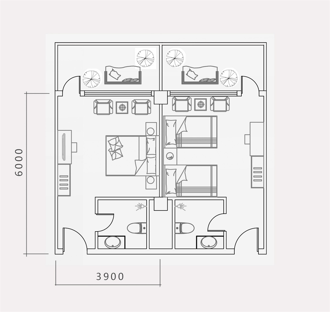 现代酒店客房-sketchup模型_sketchup模型库_建E室内设计网!