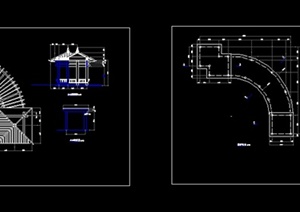 景观设计之古典中式亭廊中设计扩初图（dwg格式）