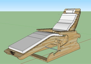 设计素材之家具躺椅设计SU(草图大师)模型