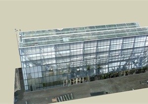 某植物温室建筑设计SU(草图大师)模型