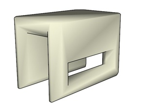 某现代香皂盒设计SU(草图大师)模型
