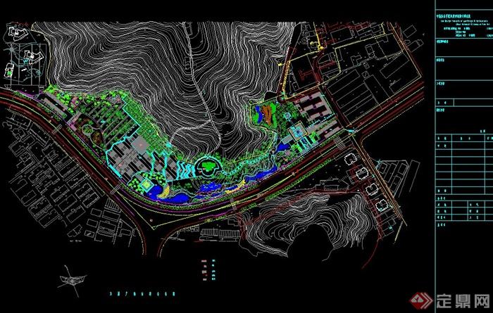 瑞安市某广场景观建筑施工CAD图(1)