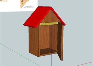 某景观储物房设计SU(草图大师)模型