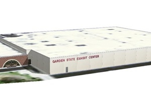 某国家会议中心建筑设计SU(草图大师)模型