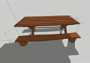 某庭院桌椅设计SU(草图大师)模型