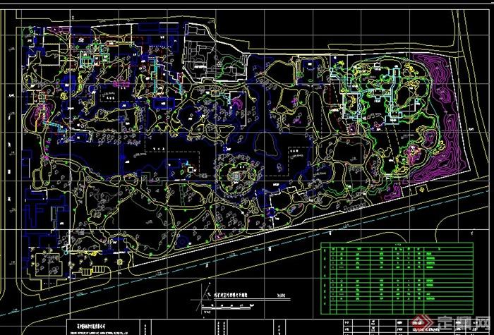 上海某公园景观扩建施工方案CAD图块(1)