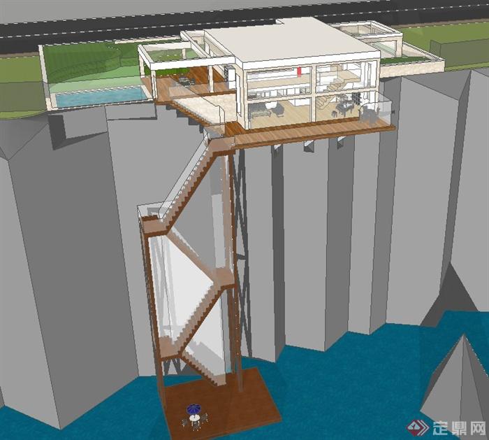 某特色住宅建筑设计SU模型