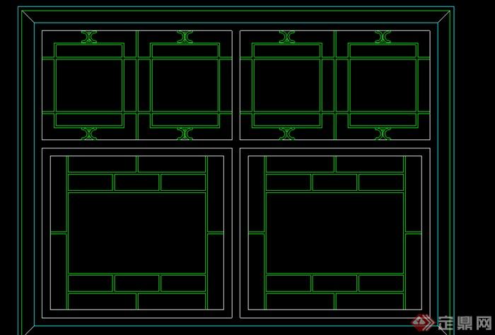 某个中式窗花设计CAD图纸(1)