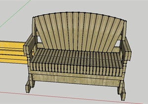 某花园坐凳景观设计SU(草图大师)模型