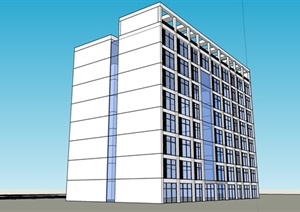某现代综合楼办公楼建筑设计平面施工图CAD格式