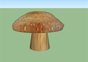 某蘑菇模型素材设计SU(草图大师)模型