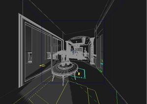 某住宅空间卧室室内设计3DMAX模型