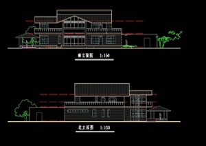 某双层别墅建筑设计方案图
