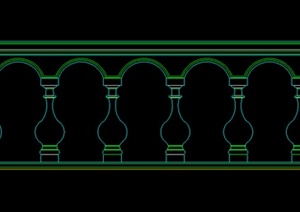 某个室外栏杆设计CAD图纸参考