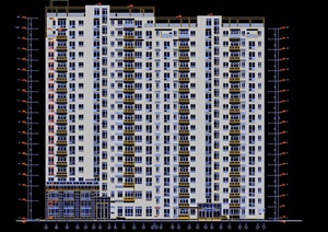 某现代高层公寓全套施工CAD图