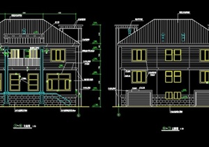 某别墅楼建筑设计设计CAD施工图