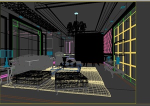 某欧式室内客厅设计3DMAX模型素材