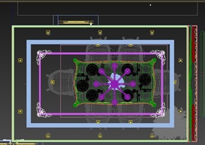 某简欧风格餐厅装修设计3DMAX模型2