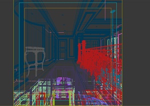 某办公空间设计3DMAX模型素材参考