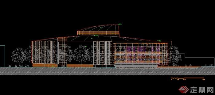 某现代风格剧院建筑设计图纸(1)