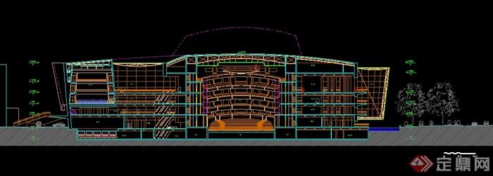 某现代风格剧院建筑设计图纸(6)