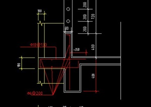 某建筑阳台栏板设计施工大样细部图CAD格式