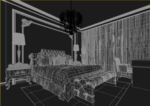 某住宅卧室空间室内设计3DMAX模型