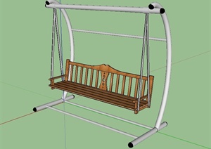 某庭院摇椅设计SU(草图大师)模型