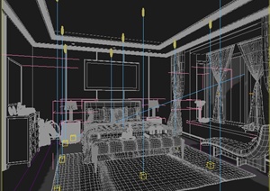 现代主卧卧室室内设计3DMAX模型