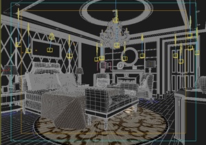 某现代风格卧室装饰室内设计3DMAX模型