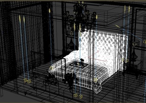 某住宅卧室装饰室内设计3DMAX模型