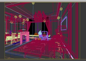 某室内欧式客厅空间设计3DMAX模型