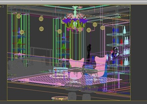 某个欧式客厅室内设计3DMAX模型