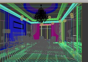 某个室内的欧式客厅设计3DMAX模型