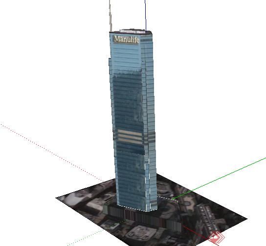 某个超高层商业建筑SU模型(1)