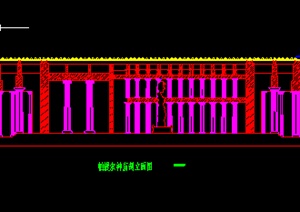 帕提农神庙剖立面（dwg格式）