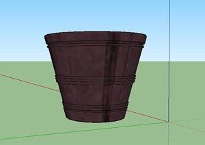 某室外垃圾桶设计SU(草图大师)模型参考