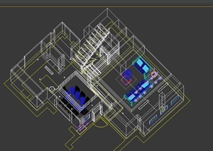 某室内住宅空间设计SU(草图大师)模型素材