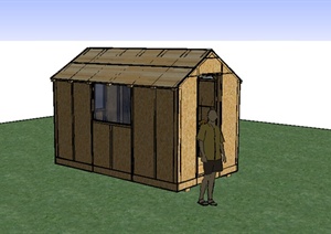 某简单居住房设计SU(草图大师)模型参考