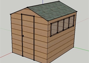 某园林景观花园小屋建筑设计SU(草图大师)模型