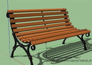 园林景观小品座椅SU(草图大师)模型