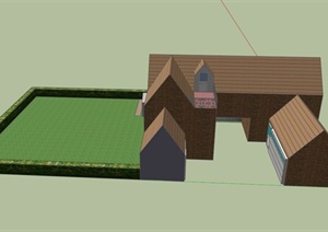 某住宅建筑景观设计SU(草图大师)模型