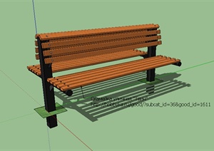 某个园林室外坐凳设计SU(草图大师)模型