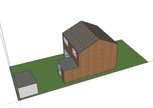 某住宅楼建筑外观设计SU(草图大师)模型