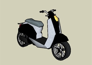 某室外交通工具摩托车设计SU(草图大师)模型
